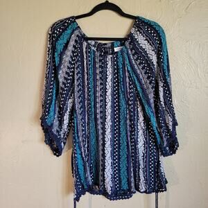 Westport Women's 2X Floral Print Blouse